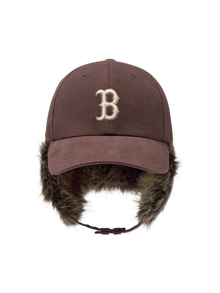 [Aespa Karina Pick] MLB Vintage Fur Earflap Cap New York Yankees