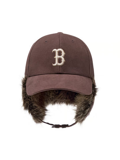 [Aespa Karina Pick] MLB Vintage Fur Earflap Cap New York Yankees