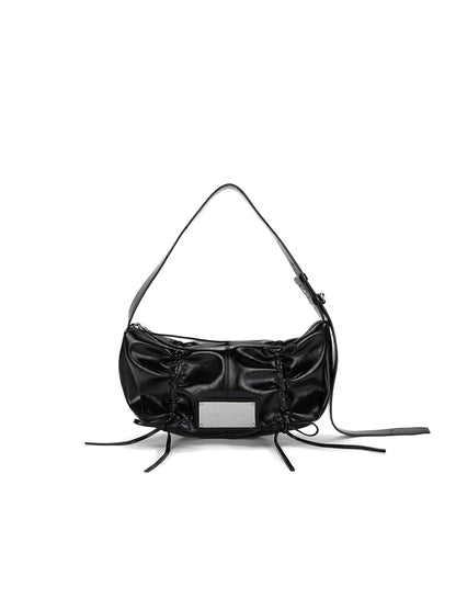 Matin Kim Half Shirring Ribbon Round Bag
