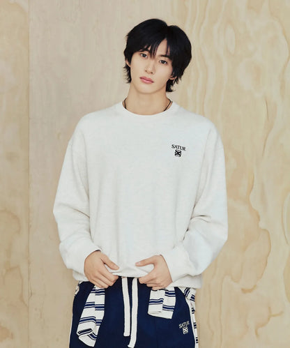 [Riize Pick] 26SS Satur Lauren Small Logo Basic Sweatshirt