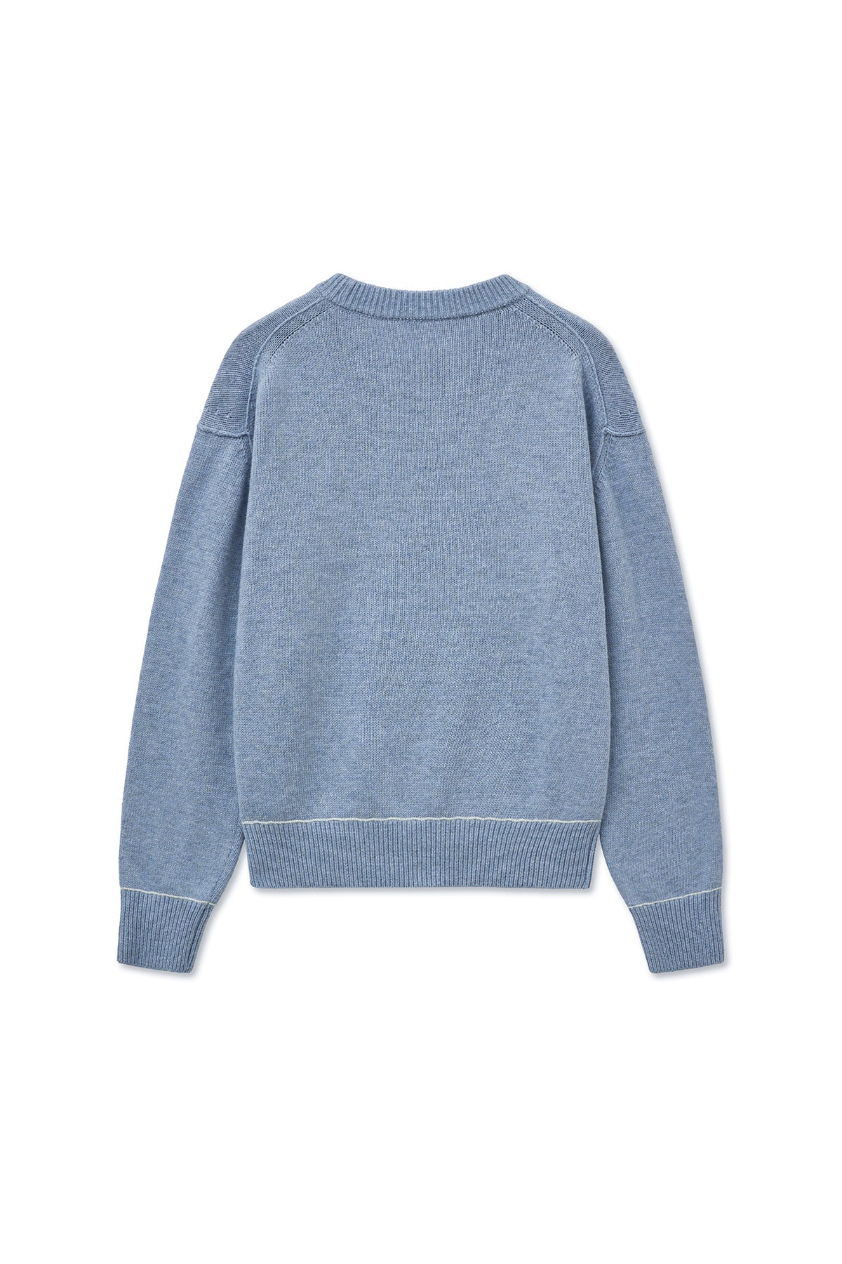 [Aespa Ningning Worn] Matin Kim Color Trim Line Logo Pullover