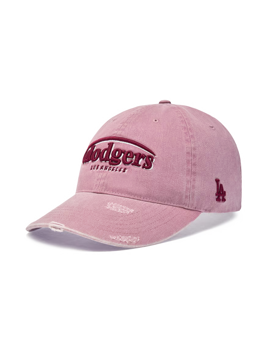 [Ive Gaeul Worn] MLB Vintage Damaged Curve Logo Unstructured Ball Cap New York Yankees