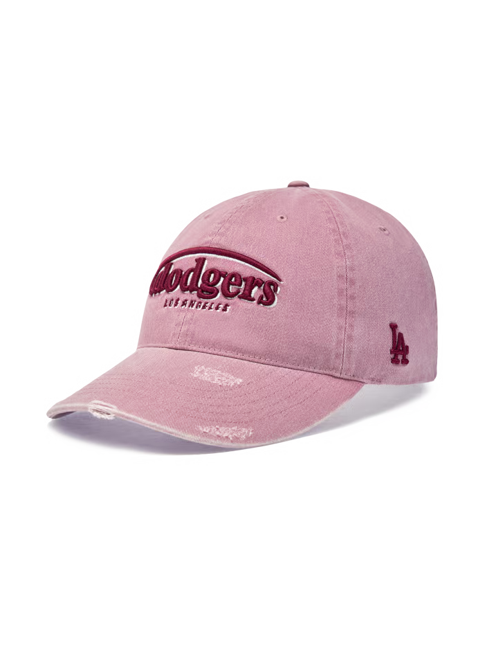 [Aespa Karina Pick] 26SS MLB Vintage Damage Curve Logo Unstructured Ball Cap New York Yankees