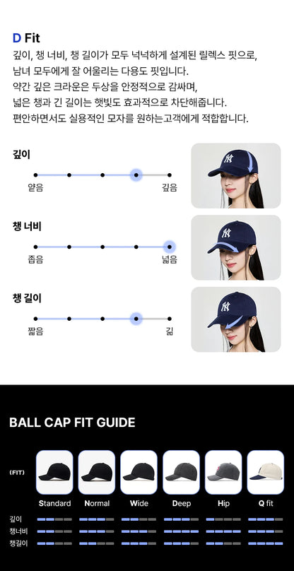 [MLB X KISS OF LIFE] SWEAT Damaged Washed Unstructured Ball Cap Brown
