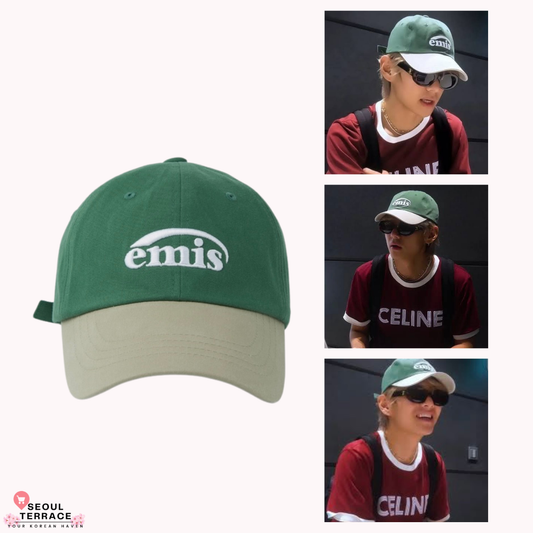 Emis Korea - New Logo Mix Ball Cap (Beige/Green)