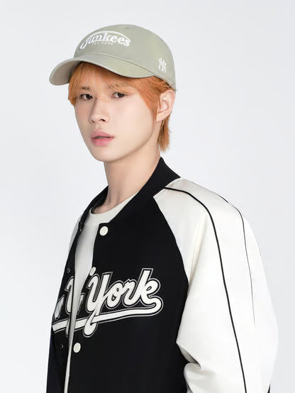 [Aespa Karina & TWS Pick] 26SS MLB Vintage Washed Curve Logo Unstructured Ball Cap New York Yankees