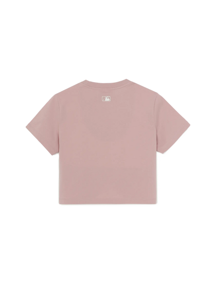 [Aespa Karina Worn] 26 Summer MLB Women's Sheriff Logo Point Comfortable Crop Short Sleeve T-Shirt