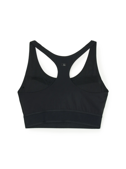 [Aespa Karina PICK] MLB Women's Basic Lettering Band Point Crop Top Black – New York Yankees