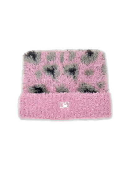[RESCENE X MLB] 26FW Leopard Meow Beanie