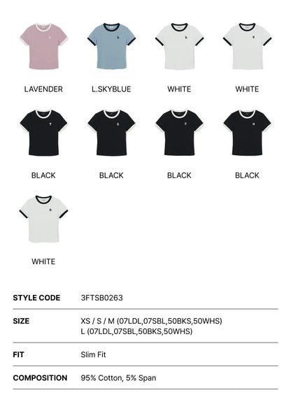 [Aespa Karina Worn] 26 Summer MLB Women's Basic Small Logo Ringer T-shirt