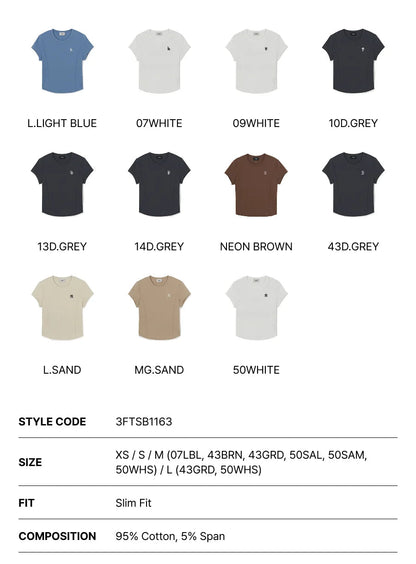 [Aespa Karina Worn] 26 Summer MLB Women's Basic Slim Fit Short Sleeve T-Shirt