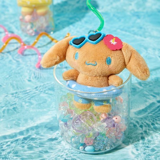 [Olive Young x Sanrio] 10x10 Plush Keyring (Tanning Sanrio Characters)