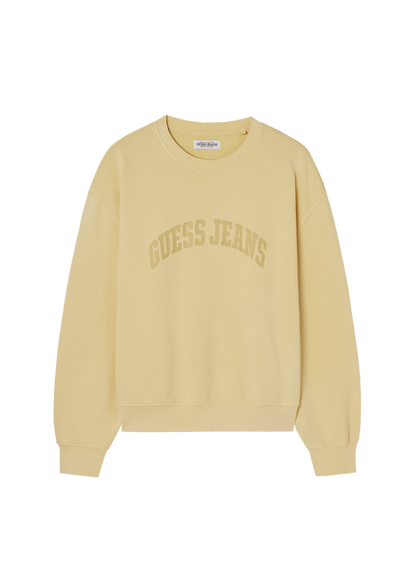 [Straykids Hyunjin Worn] 26SS Guess Men's Regular Long Sleeve Sweatshirt (Yellow)