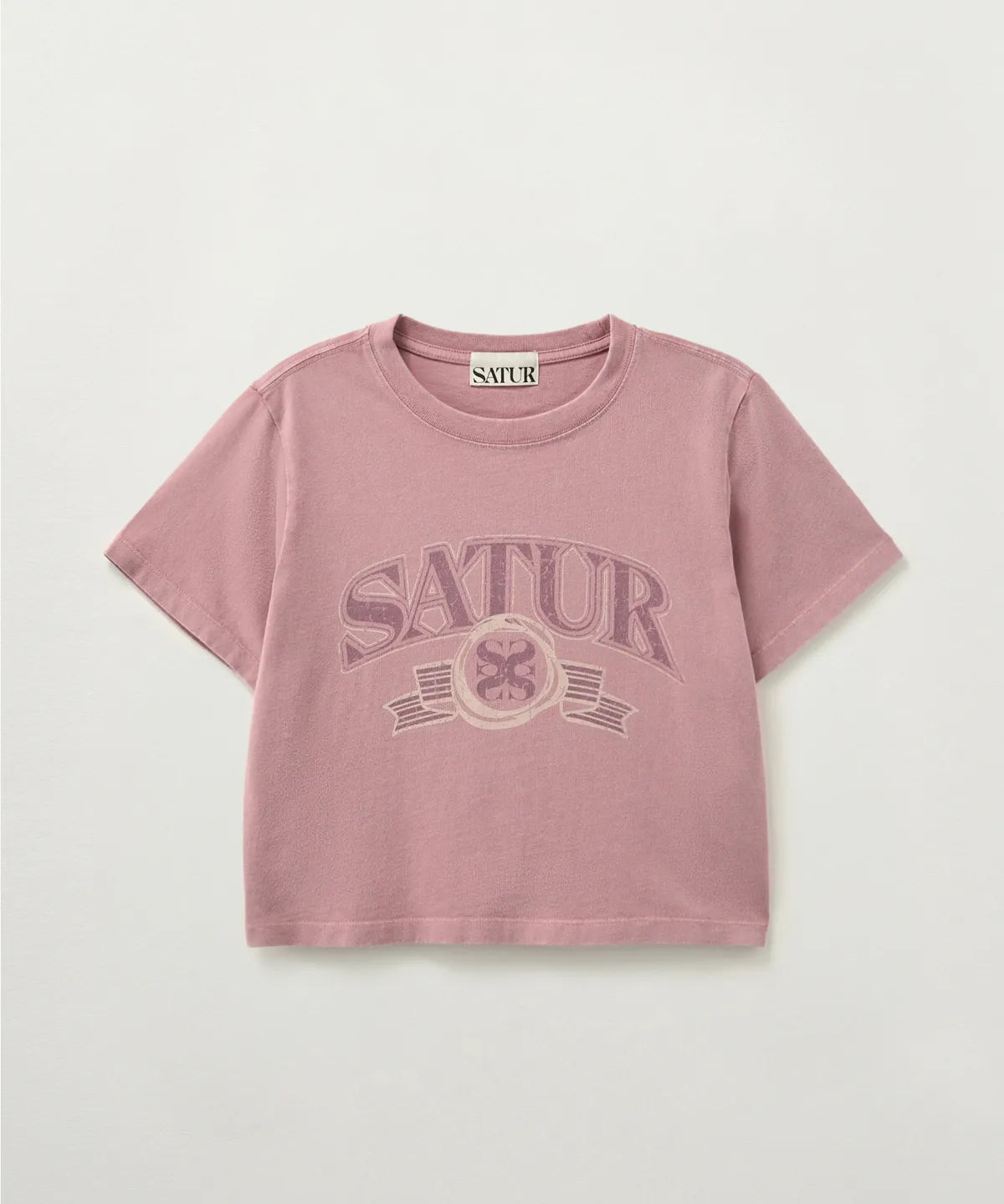 [Park Gyu-young Pick] Satur Arch Logo Pigment Washed Short Sleeve T-Shirt