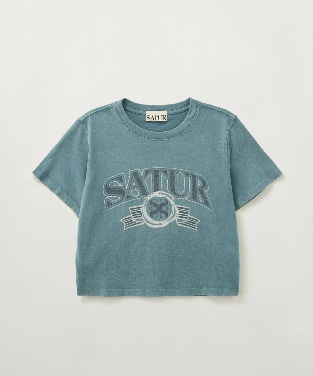 Tシャツ・カットソー SATUR [Park Gyu-young PICK] Apero Leaf Graphic Short Sleeve SATUR] Apero Leaf Graphic T-Shirt