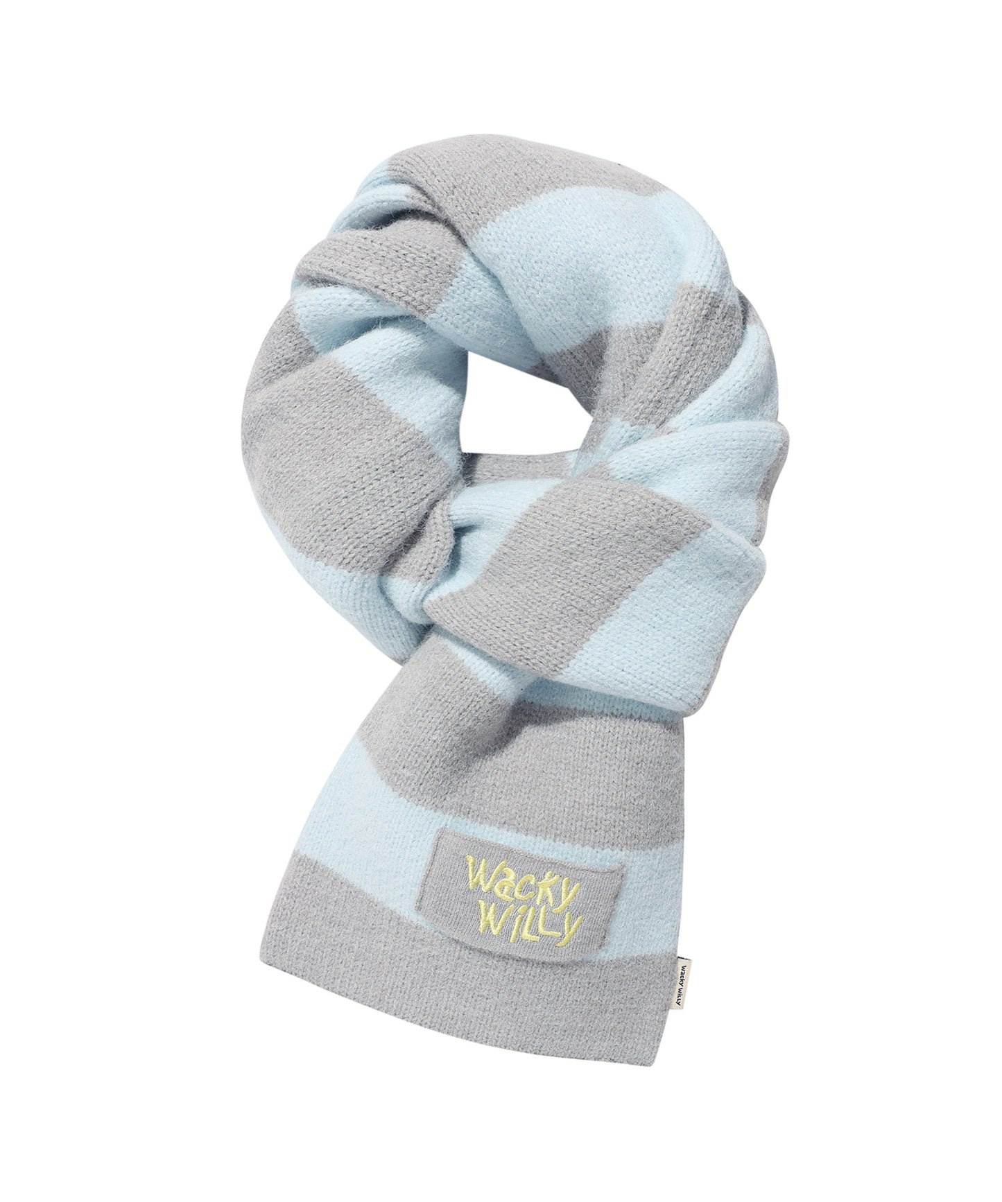 [AESPA Giselle Worn] WACKY WILLY Striped tassel beanie / Knit Muffler / Knit Gloves (2 colors)