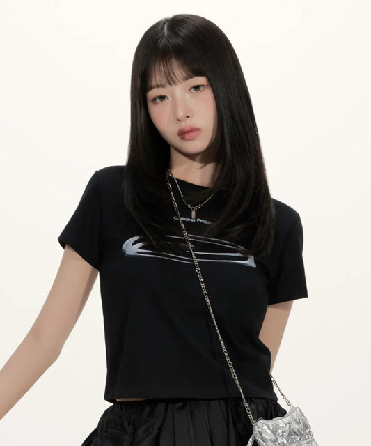 [Ive Rei Pick] Opening Project W Cropped Symbol T Shirt - 3D