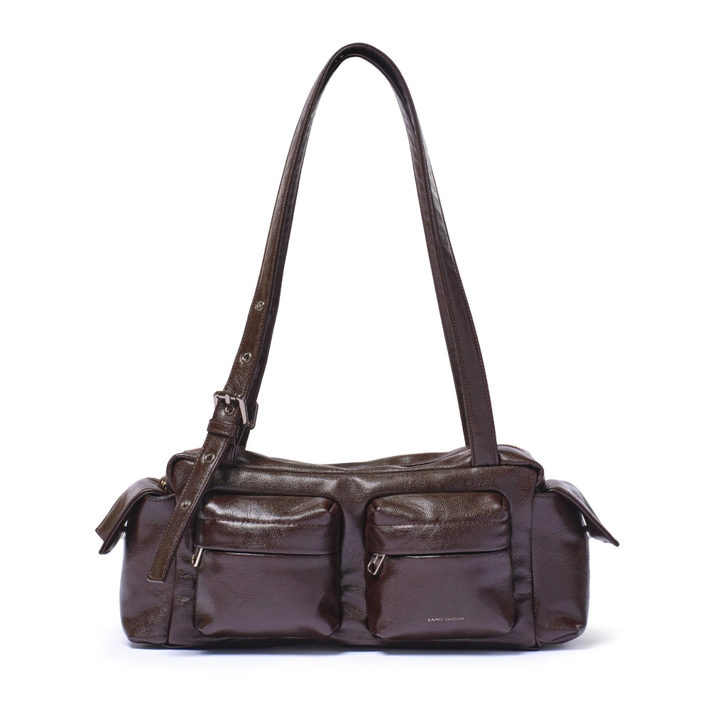 [LESSERAFIM - Eunchae Pick] SAMO ONDOH Pocket Utility Bag M Goat Chocolate