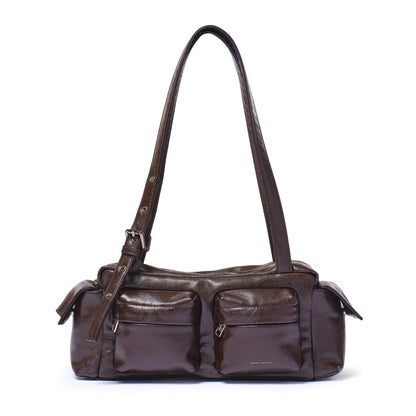 [LESSERAFIM - Eunchae Pick] SAMO ONDOH Pocket Utility Bag M Goat Chocolate