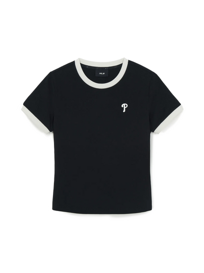 [Aespa Karina Worn] 26 Summer MLB Women's Basic Small Logo Ringer T-shirt