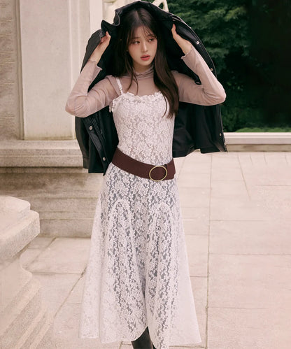 [Ive Wonyoung Worn] Rola Rola Lace Layered Onepiece