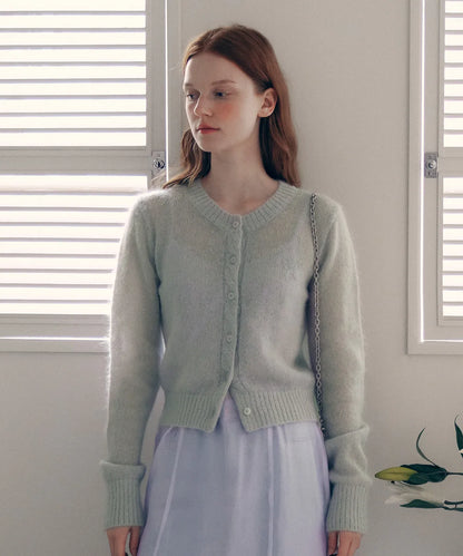 [Jang Wonyoung Pick] ROLAROLA MOHAIR WOOL BLENDED CARDIGAN