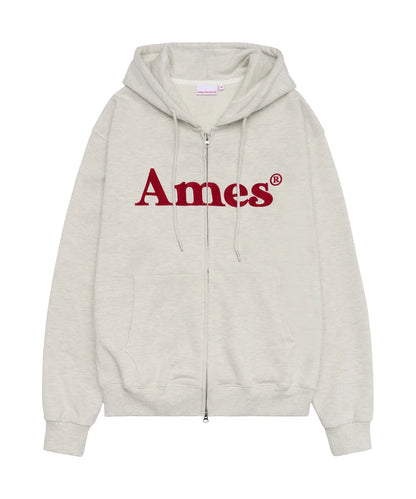 [Qwer Pick] 25FW Ames Basic Logo Hoodie Zip-Up