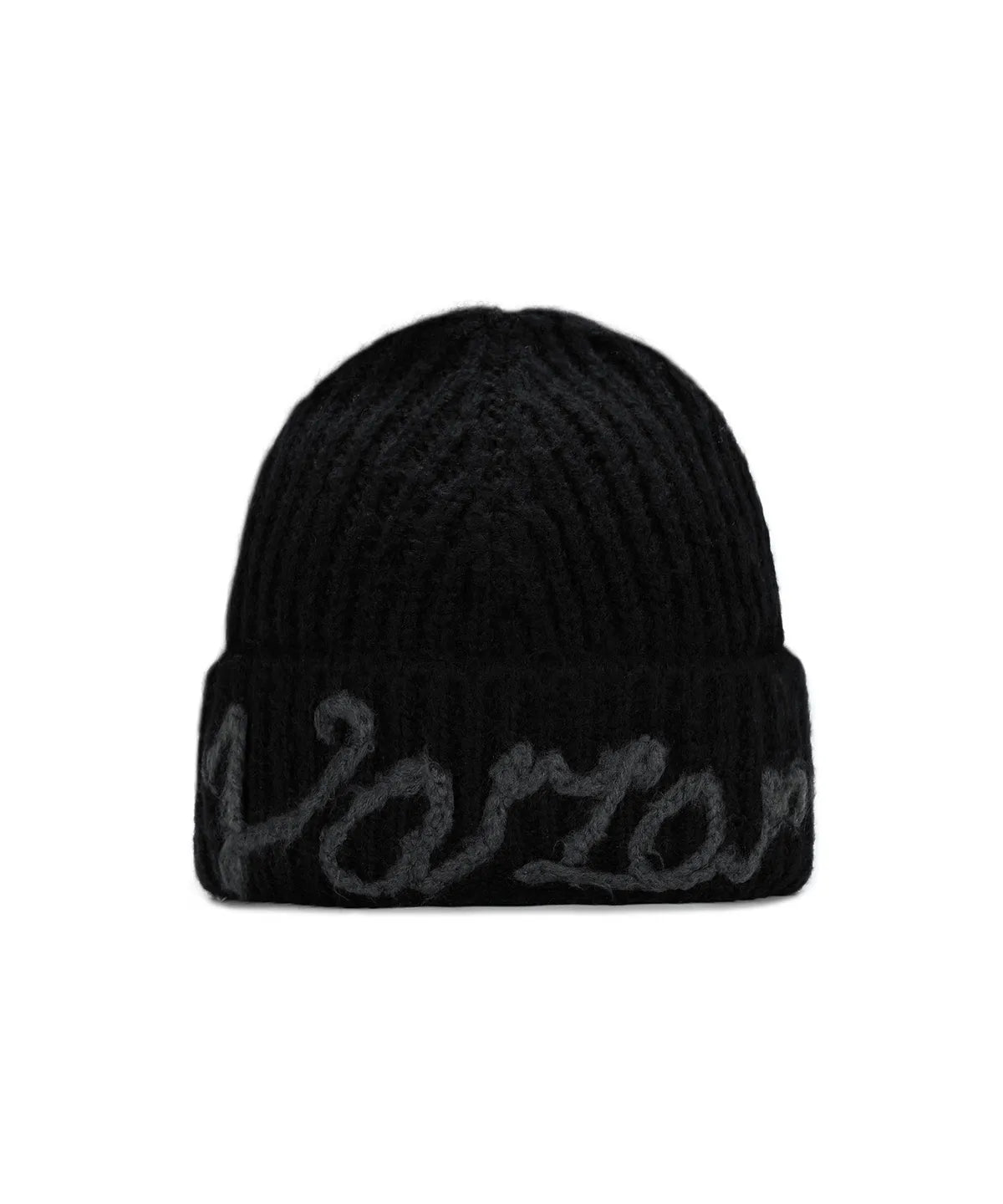 [NCT WISH Ryo Worn] VARZAR Handle Logo Beanie Black