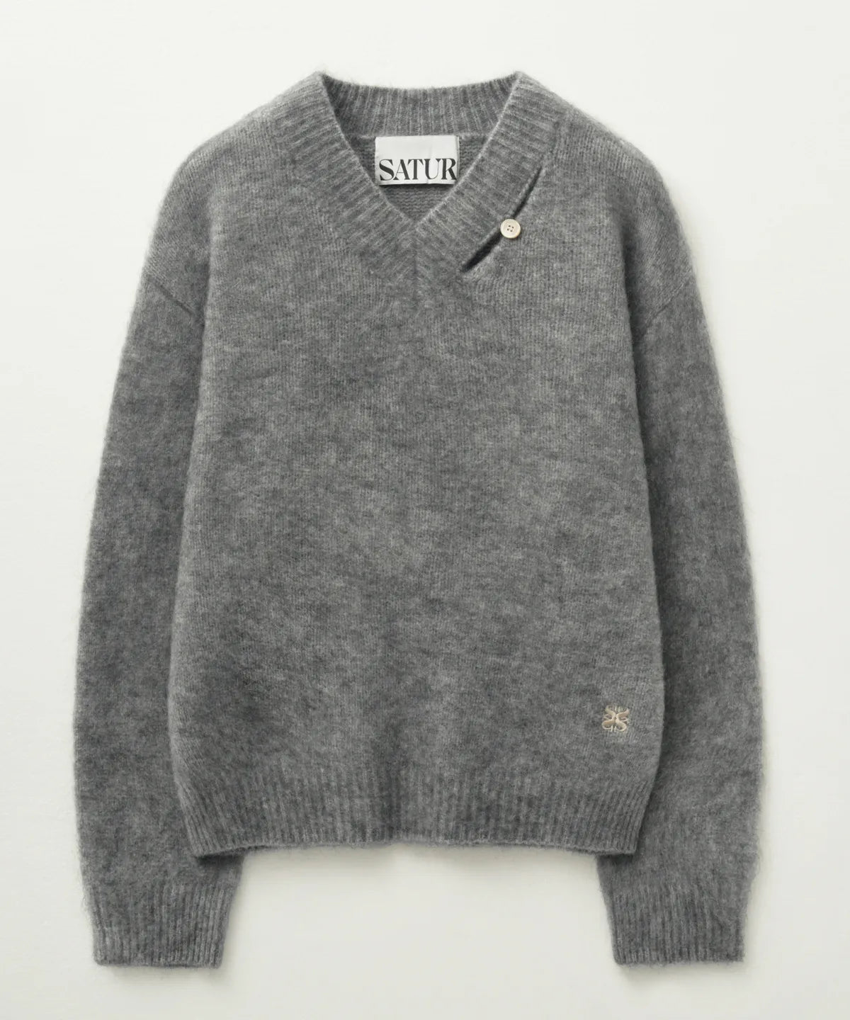 [Riize Pick] 25FW Satur Essen Two-Tone Mohair Pullover Knit