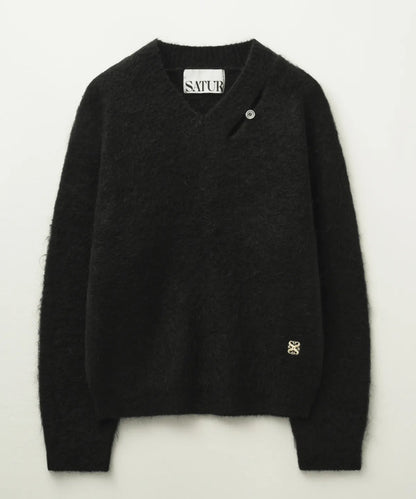 [Riize Pick] 25FW Satur Essen Two-Tone Mohair Pullover Knit
