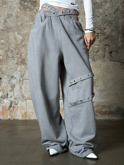 [Aespa Winter Worn] EUCT  Dual-Waist Eyelet Sweatpants
