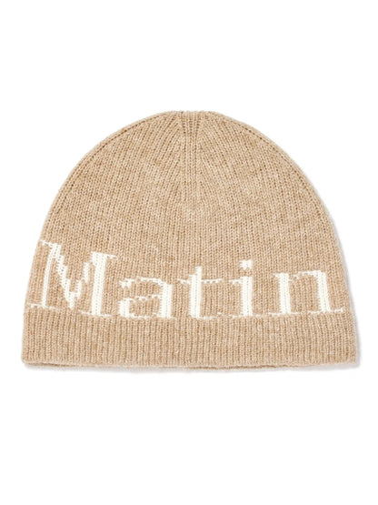 [Twice Momo Pick] Matin Kim Logo Jacquard Knit Beanie