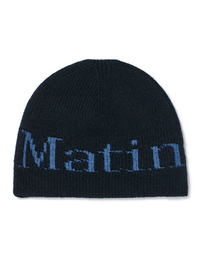 [Twice Momo Pick] Matin Kim Logo Jacquard Knit Beanie
