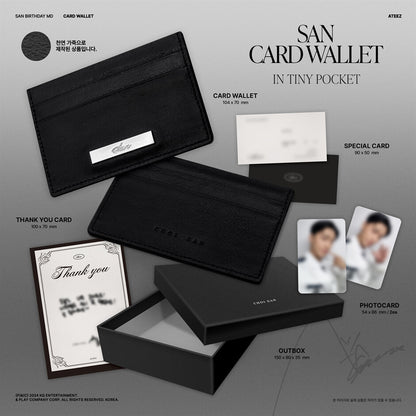 ATEEZ - [SAN CARD WALLET] : IN TINY POCKET 2024 BIRTHDAY MD