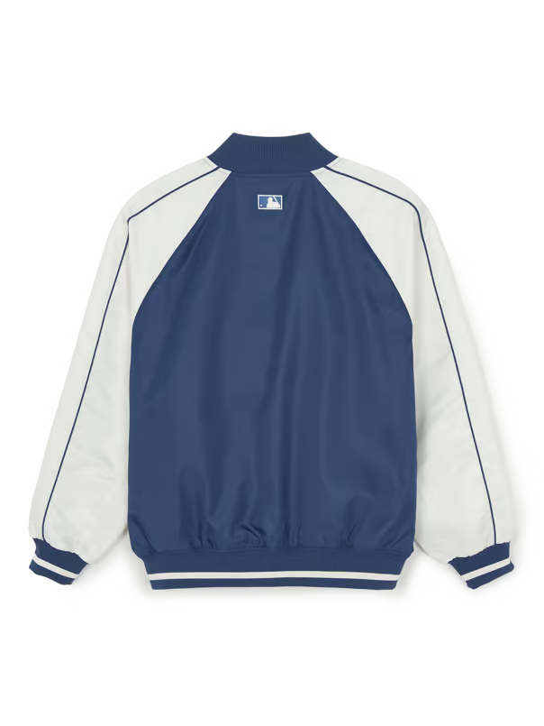[Aespa Karina & TWS Pick] 26SS MLB Nylon Front Cursive Varsity Jacket – New York Mets