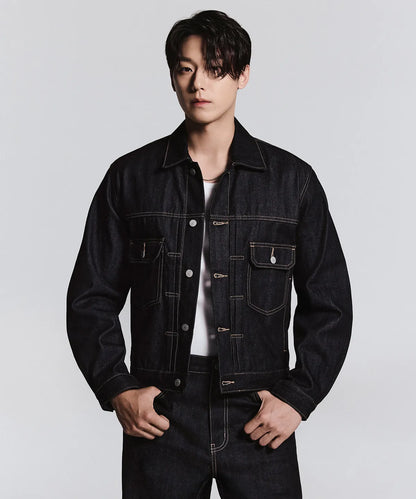 [Lee Do-hyun Pick] 25FW MS Selvedge Denim Trucker Jacket 2 - Deep Indigo
