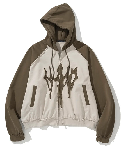 [NCT DREAM Jisung Worn] Not4Nerd Trident Logo Raglan Hood Zip Up