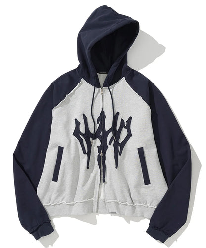 [NCT DREAM Jisung Worn] Not4Nerd Trident Logo Raglan Hood Zip Up