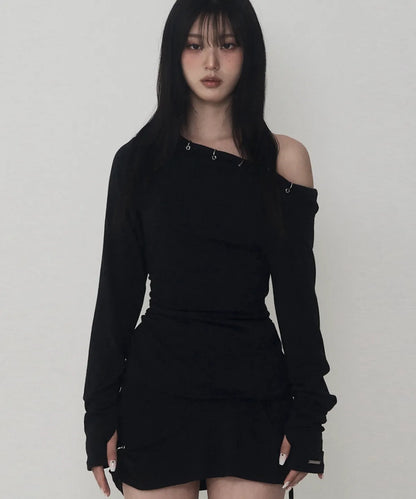 ETRE AU SOMMET Piercing Drape Set-Up Long Sleeve