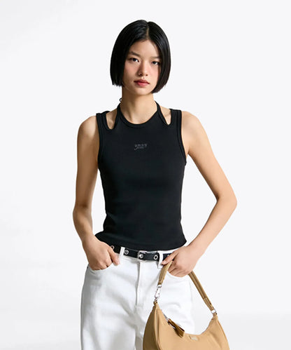 [Ive Wonyoung Pick] Tommy Jeans Stretch Rib Tank Top