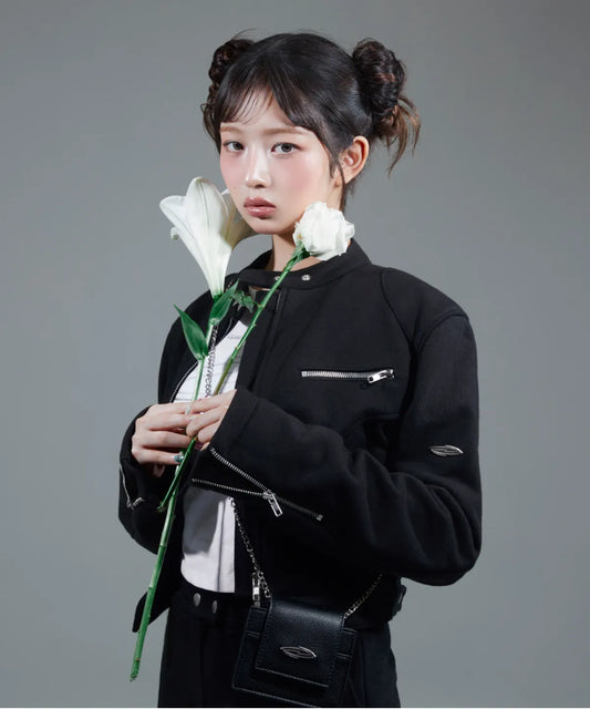 [Ive Rei Pick] Opening Project W Biker Jersey Jacket