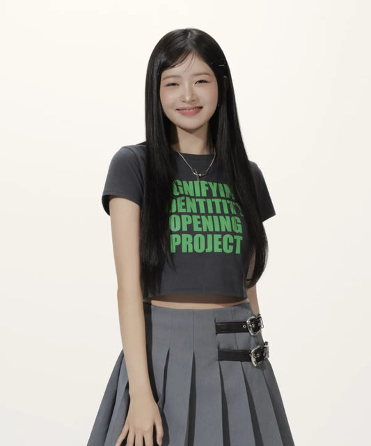 [Ive Rei Pick] Opening Project W Signifying Cropped T-Shirt