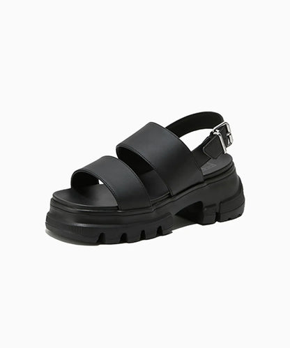 [Ive wonyoung Worn] Tommy Jeans Sashi Leather Platform Sandals