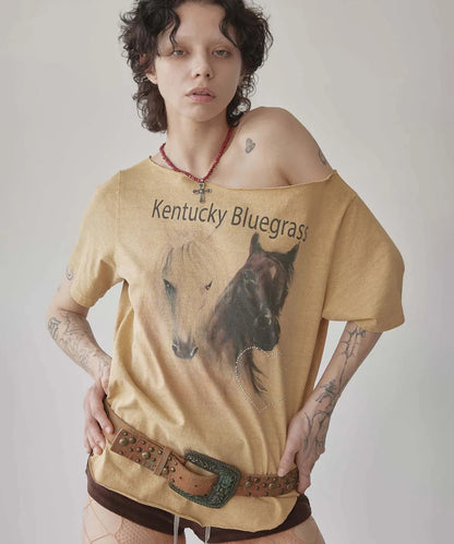 [Aespa Winter Worn] SCULPTOR Sheriff Cut Out Tee