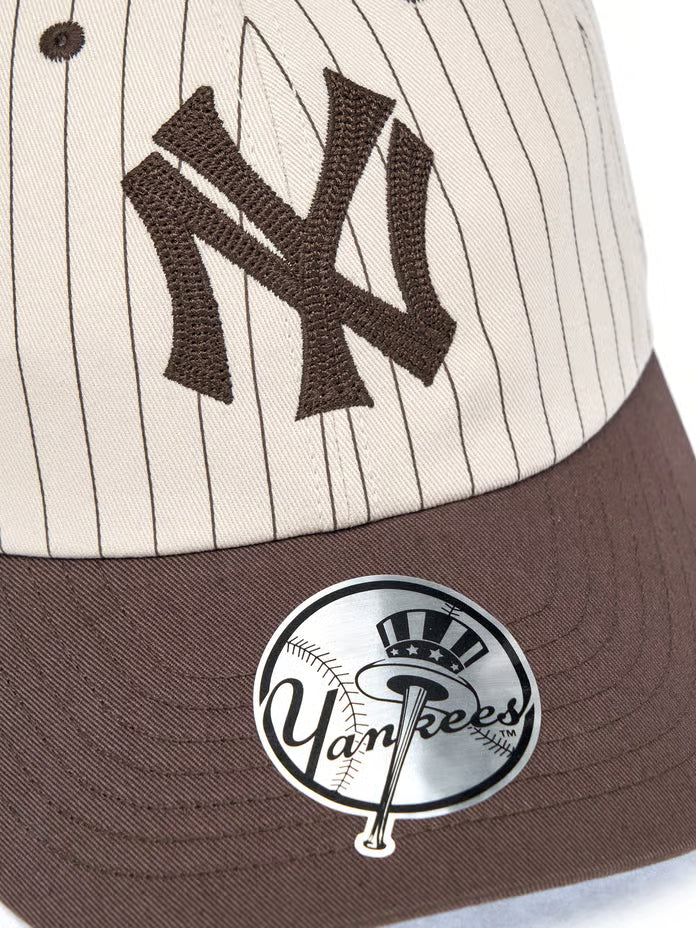 [Karina Pick] 25FW MLB Signature Stripe Unstructured Ball Cap