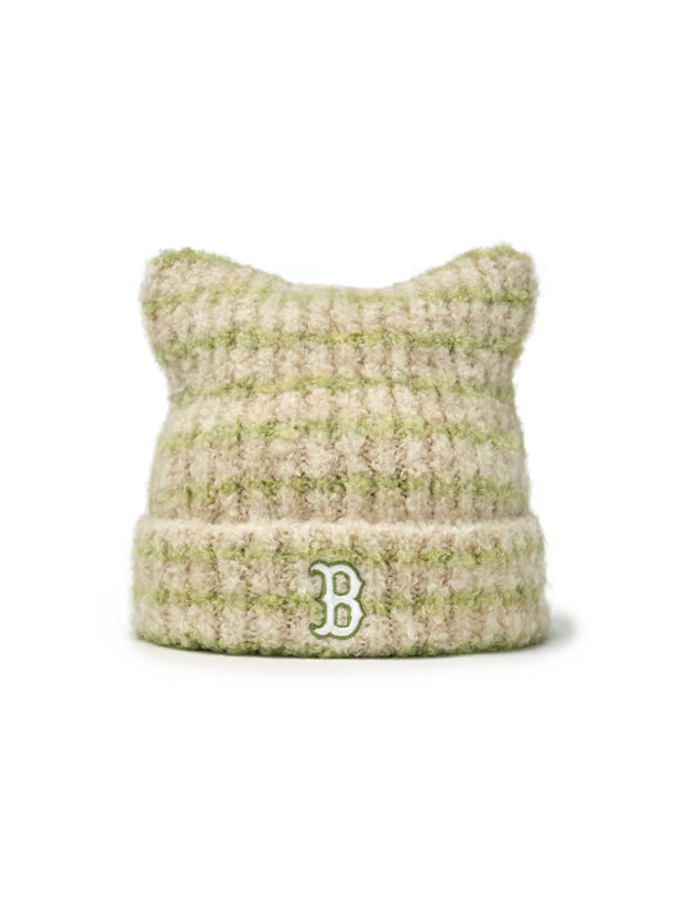 [Aespa Karina & TWS Pick] MLB Striped Meow Beanie New York Yankees