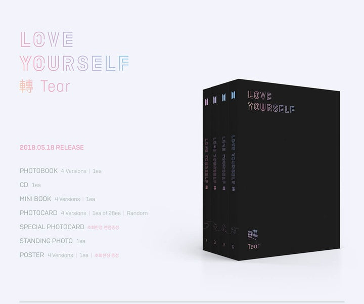 BTS Love Yourself 'TEAR' Album and Vinyl