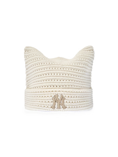 [Aespa Karina Pick] 26SS MLB Summer Crochet Meow Beanie Boston Red Sox