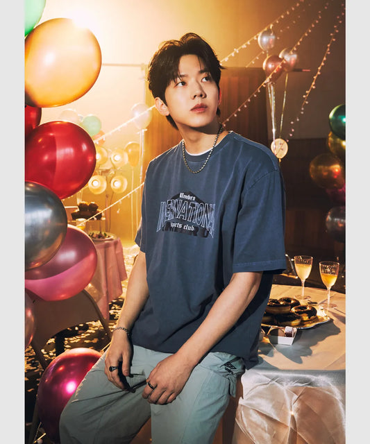 [DAY6 x Umbro] HBL Weekend Hooligan Pigment-Dyed Lettering Graphic Short-Sleeve T-Shirt