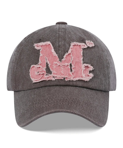 MUCENT Vintage Washed Applique Ball Cap